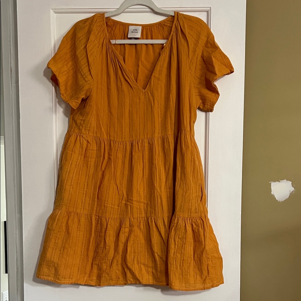 Knox Rose Orange Dress with Pockets